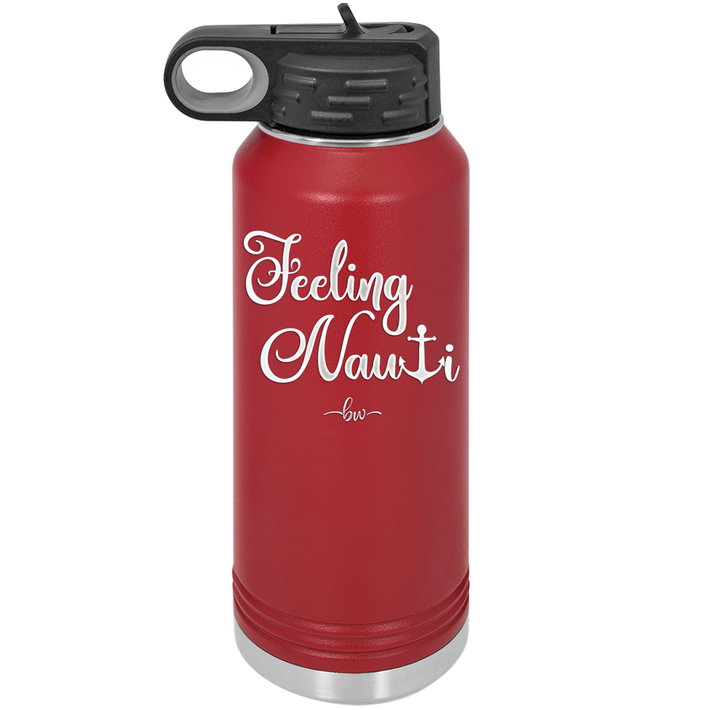 Feeling Nauti Anchor T - Laser Engraved Stainless Steel Drinkware - 1539 -