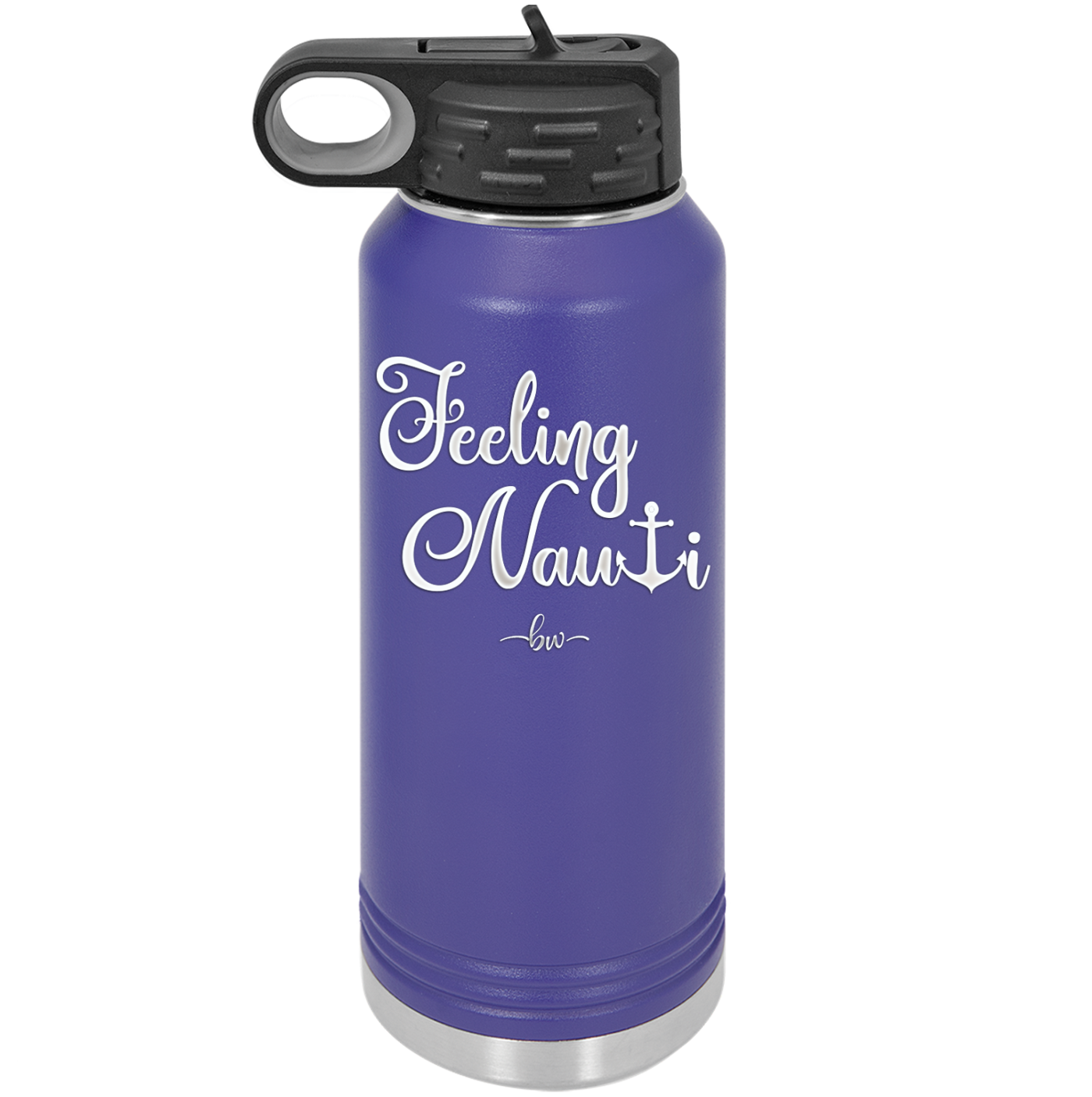 Feeling Nauti Anchor T - Laser Engraved Stainless Steel Drinkware - 1539 -