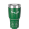 Flower Girl - Laser Engraved Stainless Steel Drinkware - 1543 -