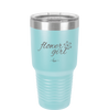 Flower Girl - Laser Engraved Stainless Steel Drinkware - 1543 -
