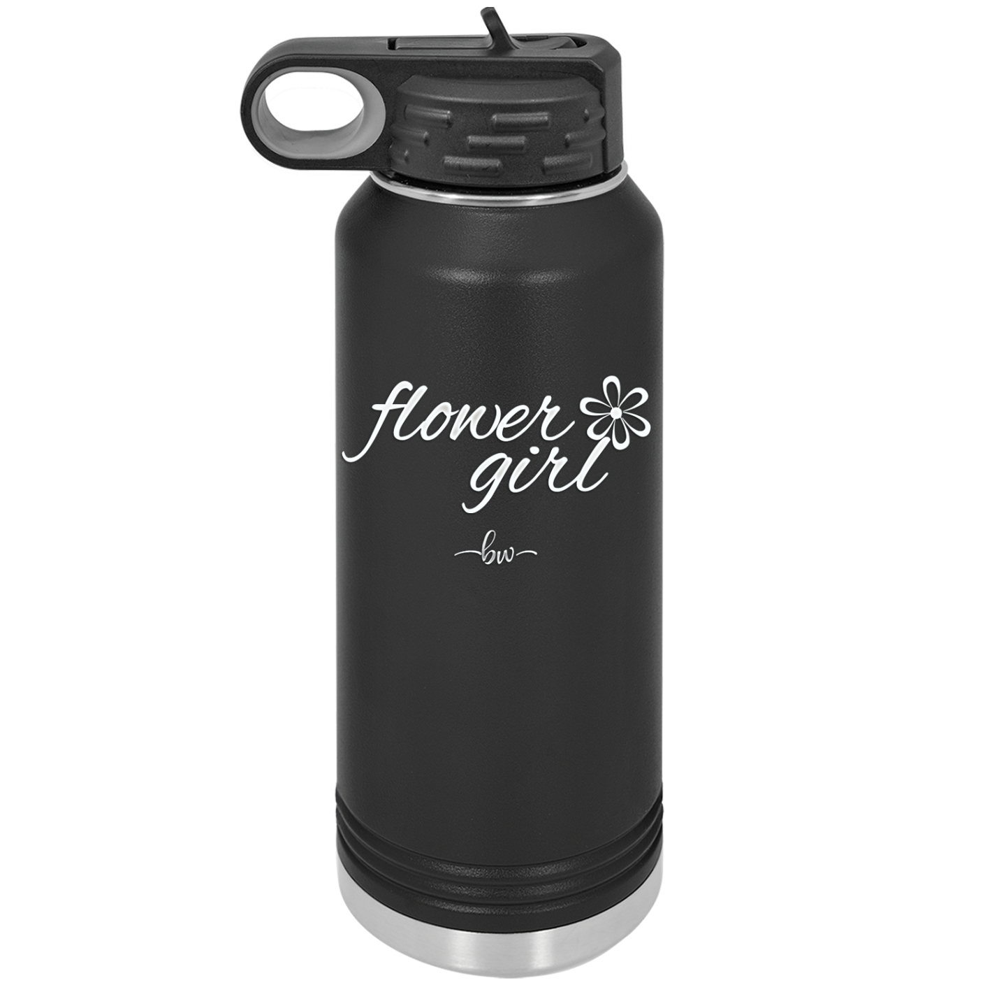 Flower Girl - Laser Engraved Stainless Steel Drinkware - 1543 -