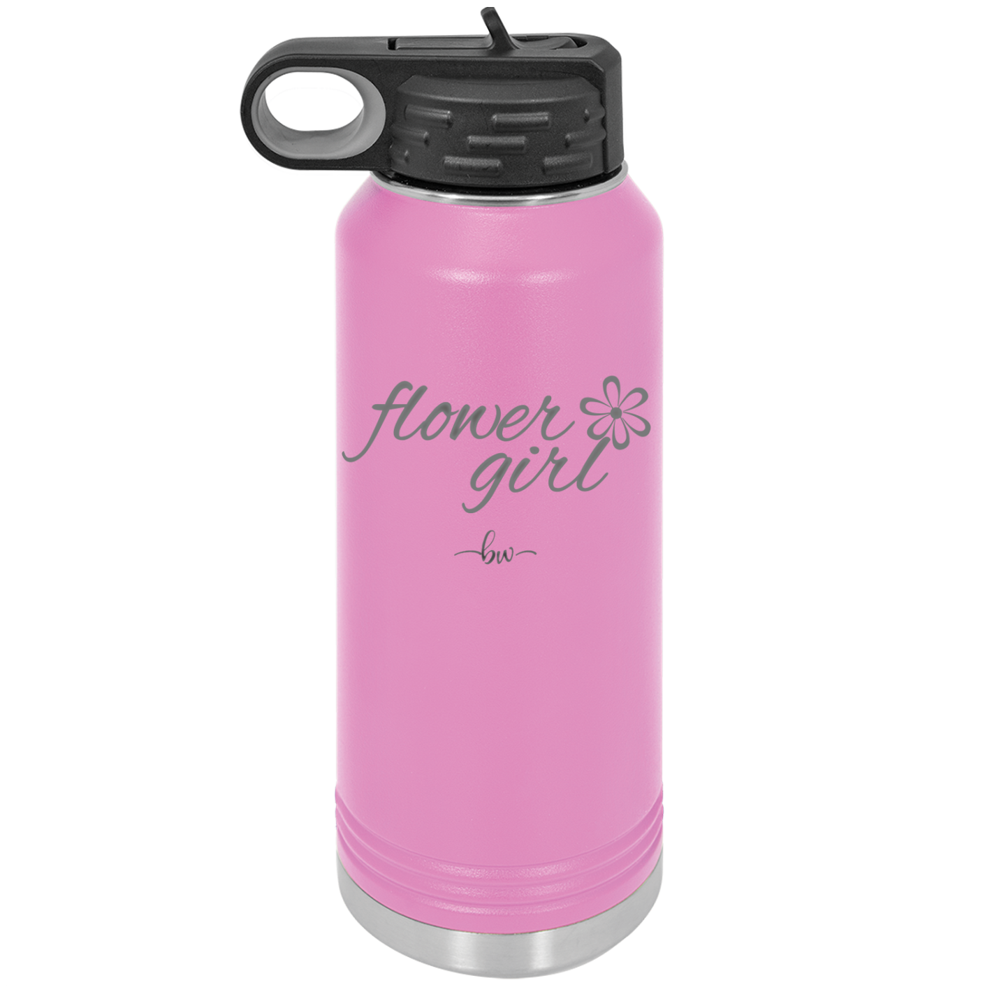 Flower Girl - Laser Engraved Stainless Steel Drinkware - 1543 -