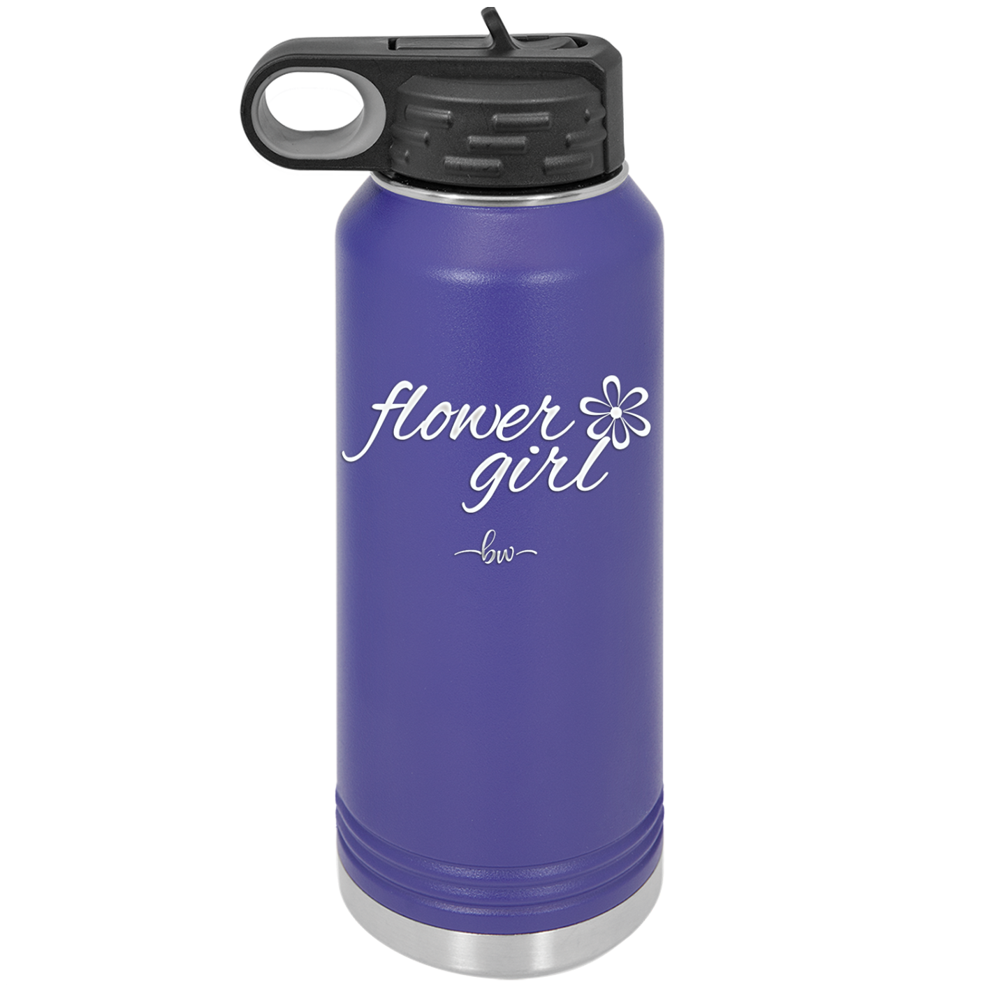 Flower Girl - Laser Engraved Stainless Steel Drinkware - 1543 -