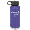 Flower Girl - Laser Engraved Stainless Steel Drinkware - 1543 -