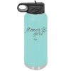 Flower Girl - Laser Engraved Stainless Steel Drinkware - 1543 -