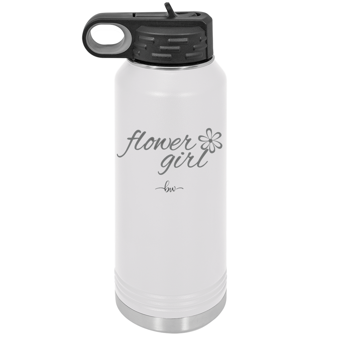 Flower Girl - Laser Engraved Stainless Steel Drinkware - 1543 -
