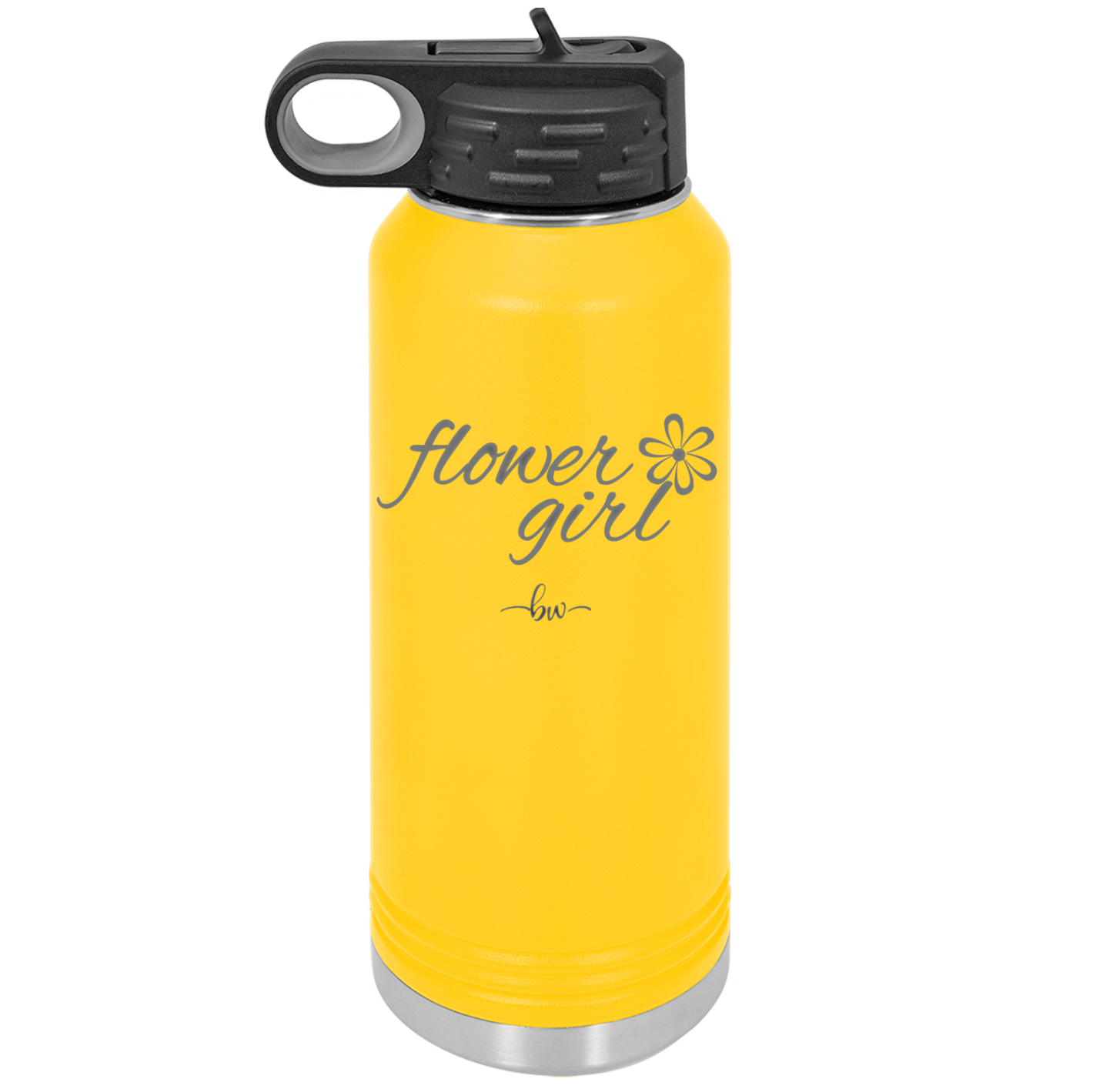 Flower Girl - Laser Engraved Stainless Steel Drinkware - 1543 -