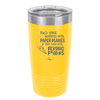 Fold Your Worries Paper Planes Flying Fucks - Laser Engraved Stainless Steel Drinkware - 1544 -