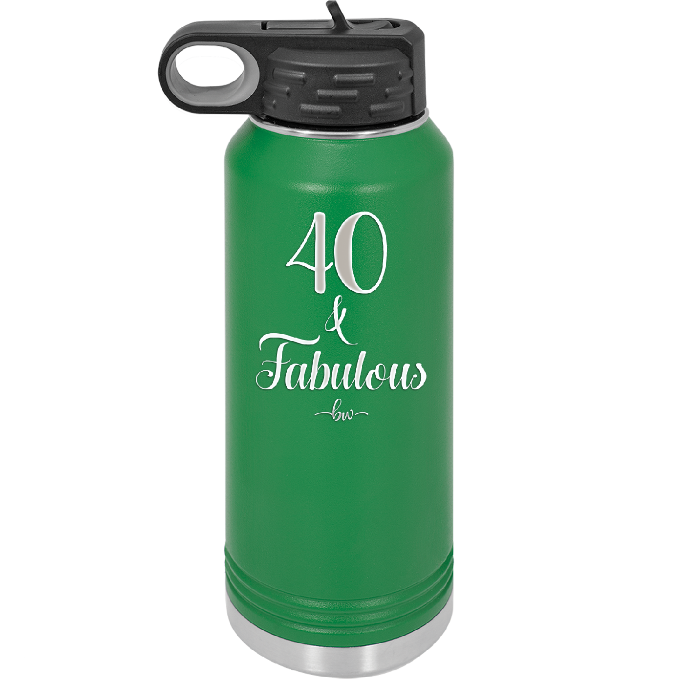 Forty and Fabulous - Laser Engraved Stainless Steel Drinkware - 1545 -