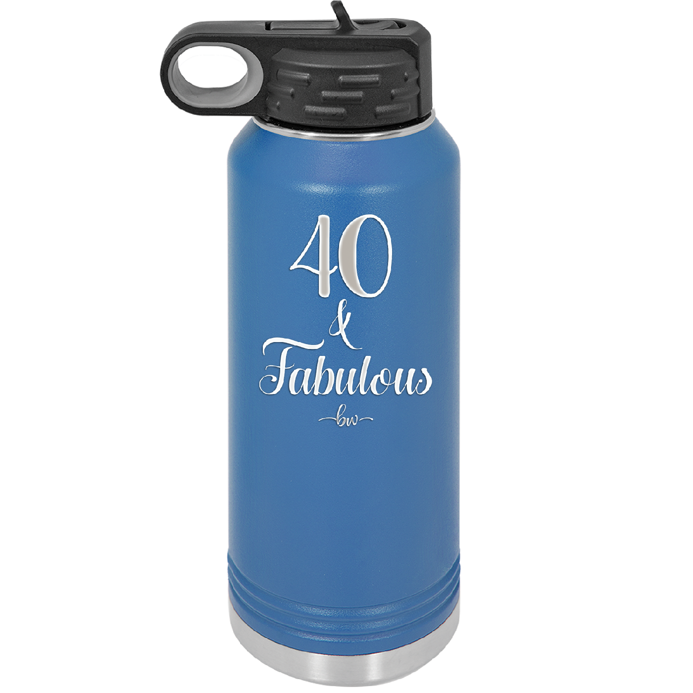 Forty and Fabulous - Laser Engraved Stainless Steel Drinkware - 1545 -