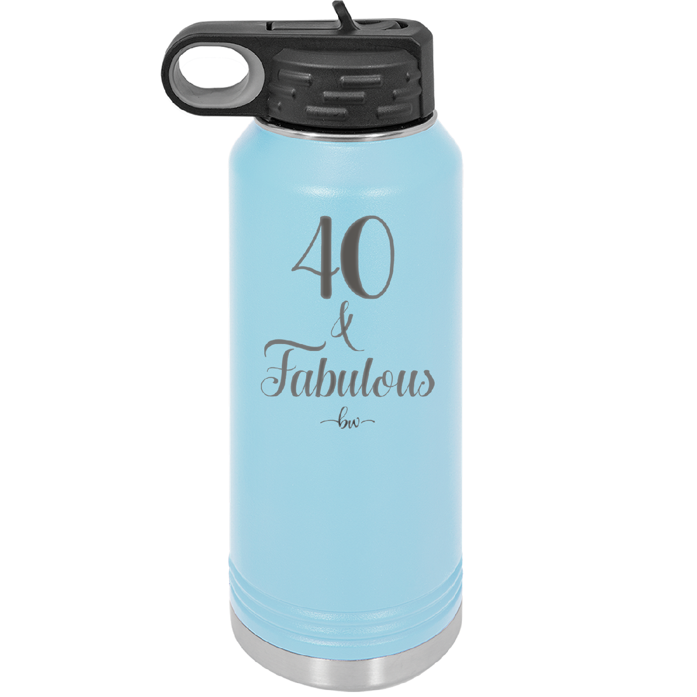 Forty and Fabulous - Laser Engraved Stainless Steel Drinkware - 1545 -