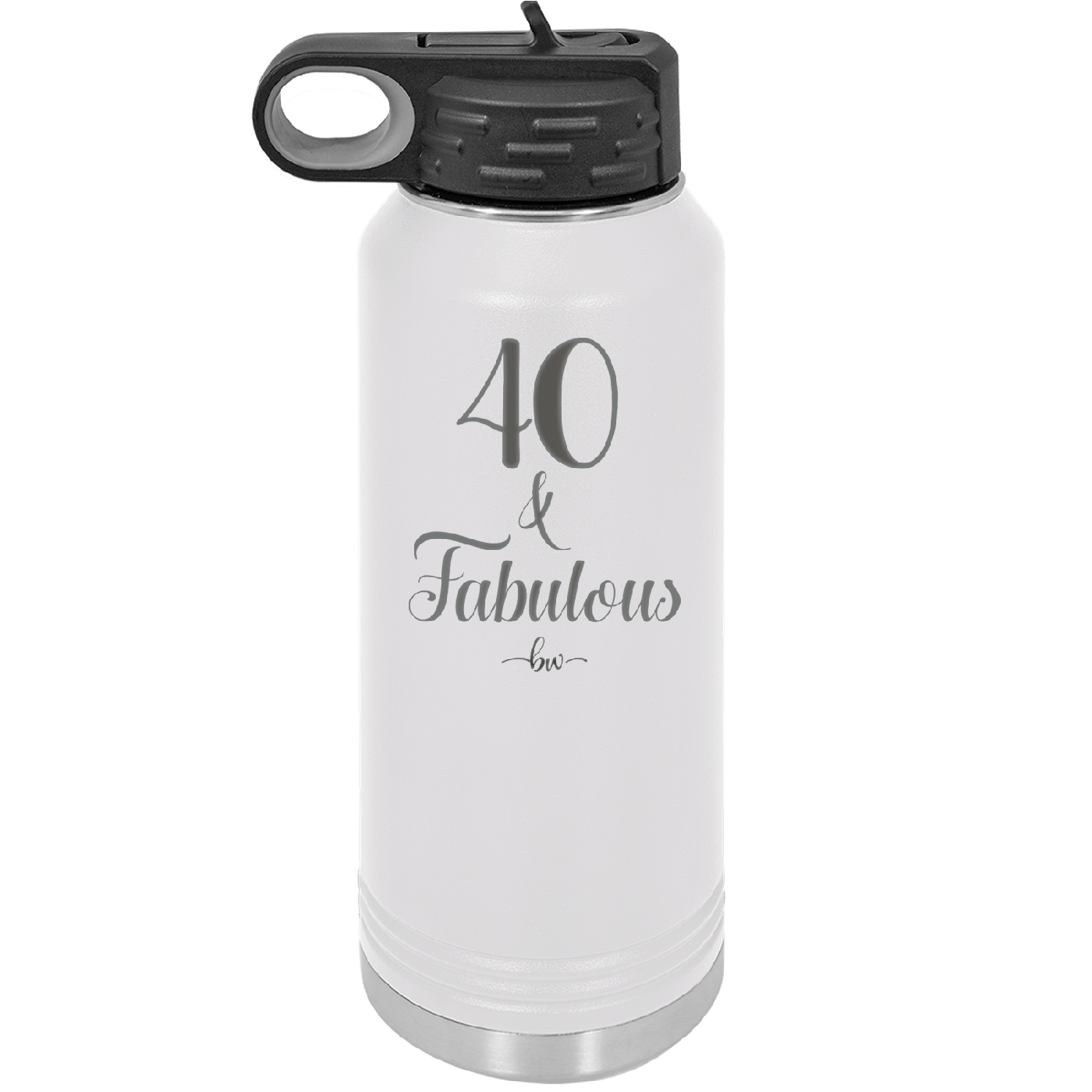 Forty and Fabulous - Laser Engraved Stainless Steel Drinkware - 1545 -