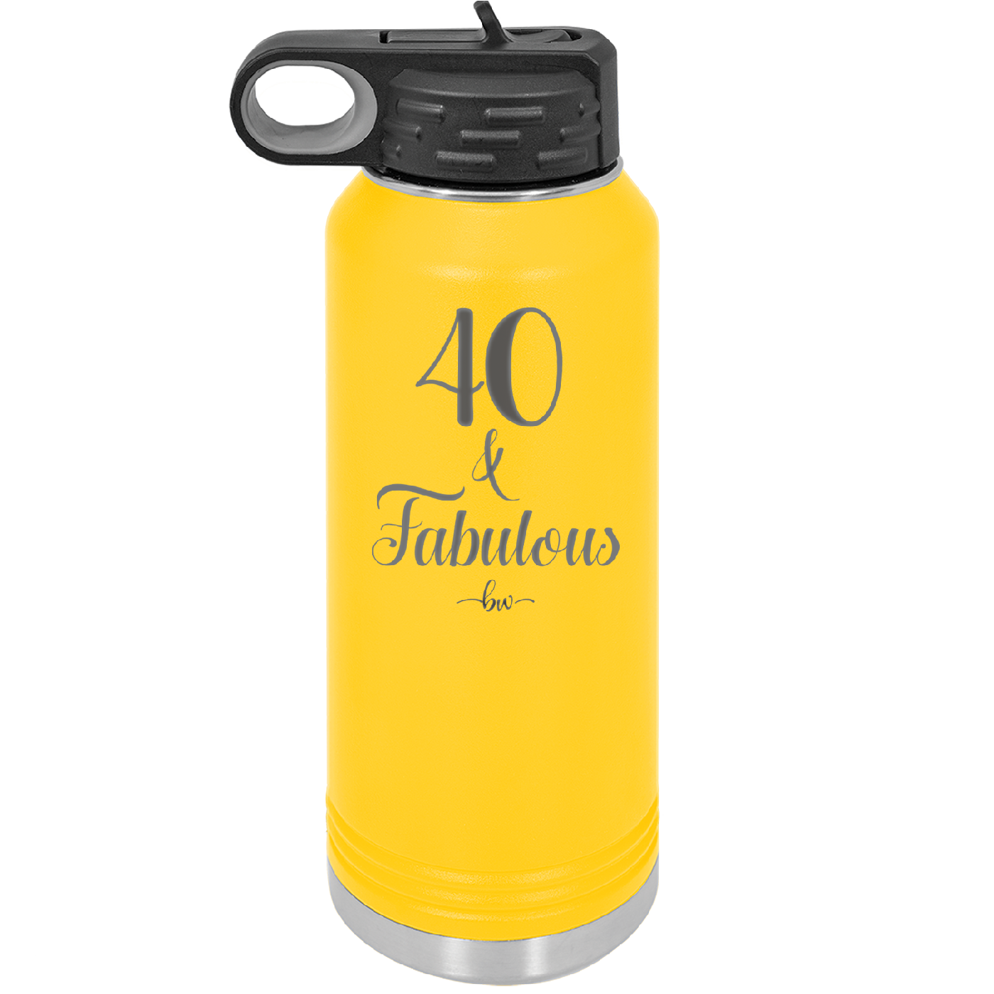 Forty and Fabulous - Laser Engraved Stainless Steel Drinkware - 1545 -