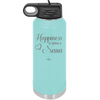 Happiness is Being a Nana - Laser Engraved Stainless Steel Drinkware - 1550 -