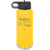 Happiness is Being a Nana - Laser Engraved Stainless Steel Drinkware - 1550 -