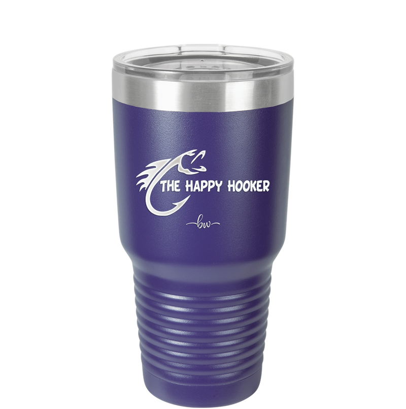 The Happy Hooker - Laser Engraved Stainless Steel Drinkware - 1551 -