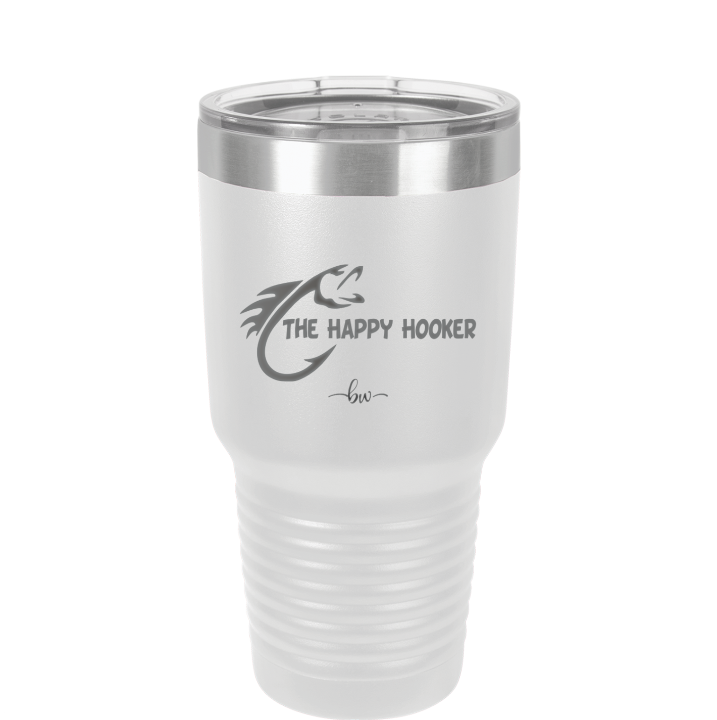 The Happy Hooker - Laser Engraved Stainless Steel Drinkware - 1551 -