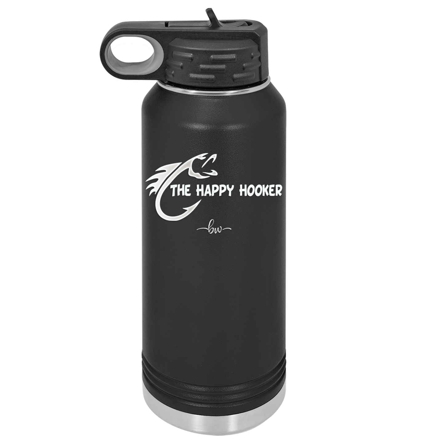 The Happy Hooker - Laser Engraved Stainless Steel Drinkware - 1551 -