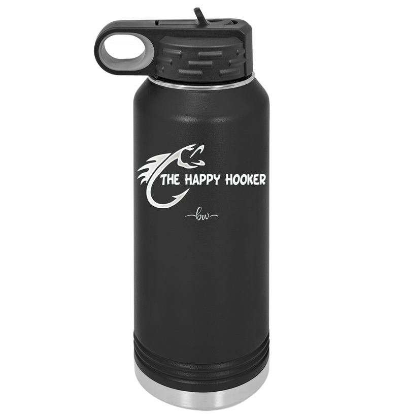 The Happy Hooker - Laser Engraved Stainless Steel Drinkware - 1551 -