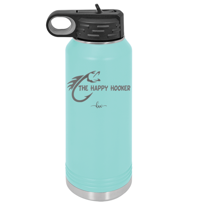 The Happy Hooker - Laser Engraved Stainless Steel Drinkware - 1551 -
