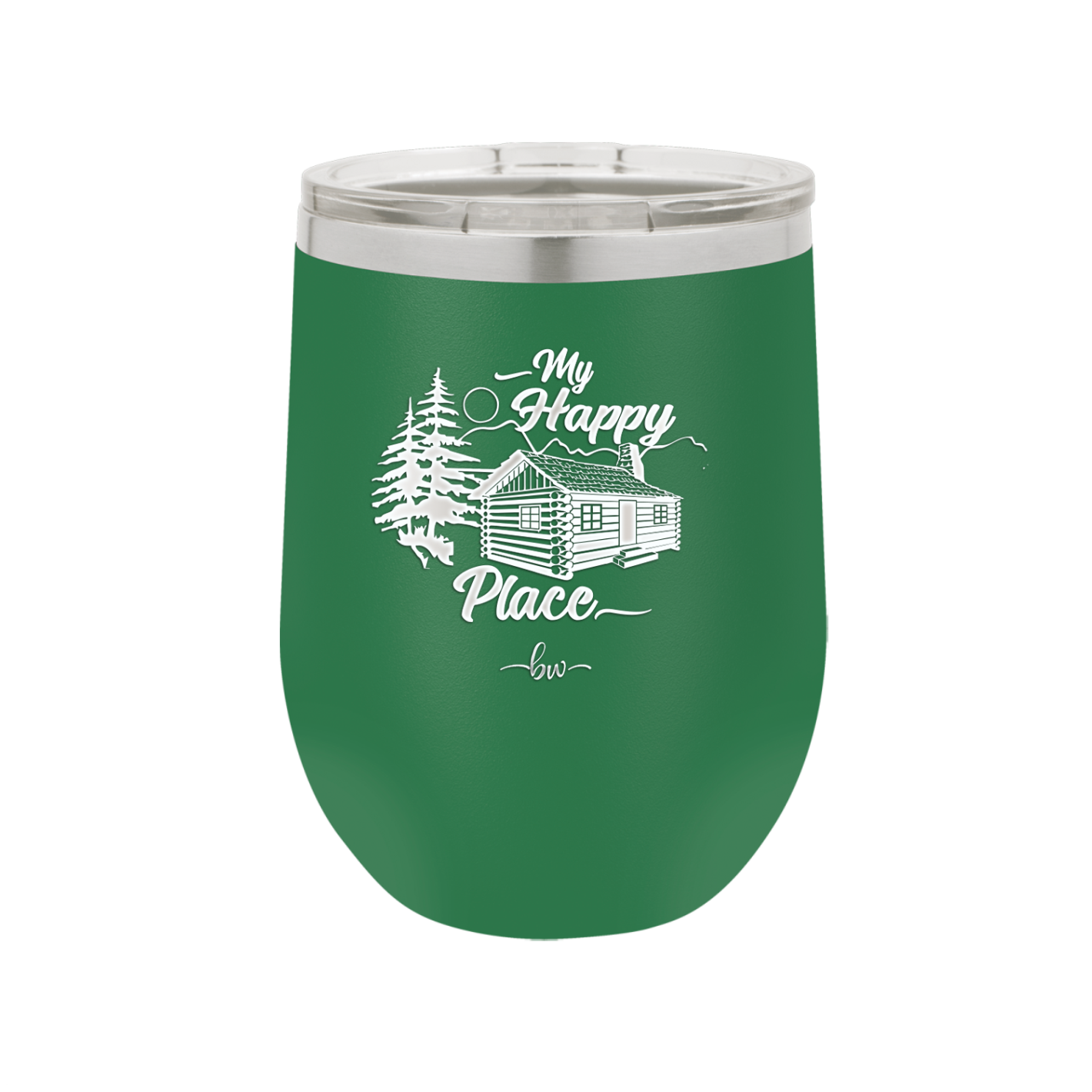 My Happy Place Cabin - Laser Engraved Stainless Steel Drinkware - 1554 -