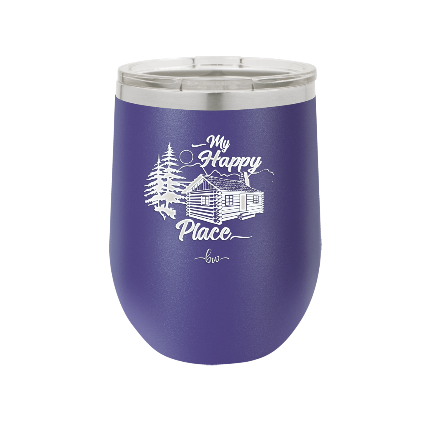 My Happy Place Cabin - Laser Engraved Stainless Steel Drinkware - 1554 -