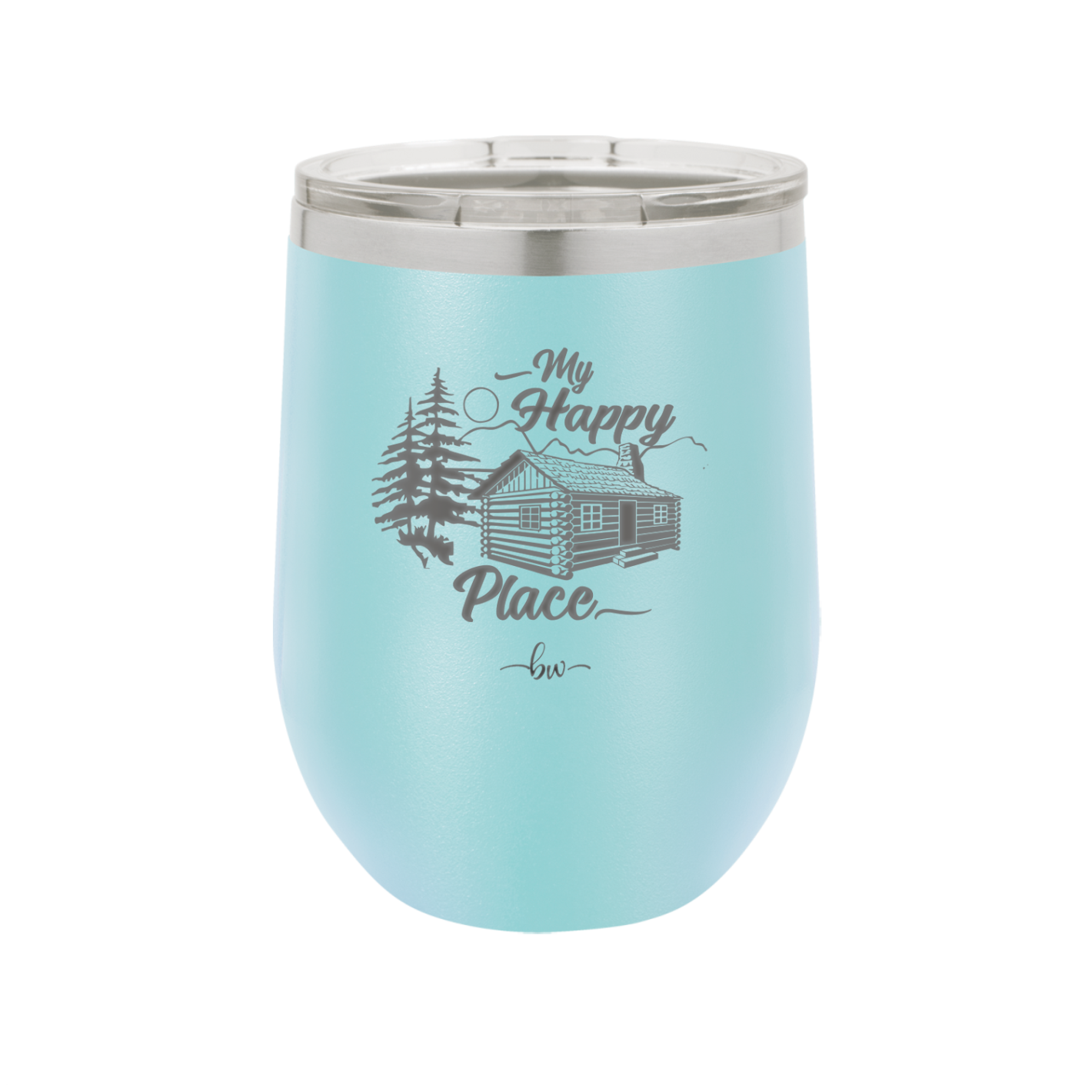 My Happy Place Cabin - Laser Engraved Stainless Steel Drinkware - 1554 -