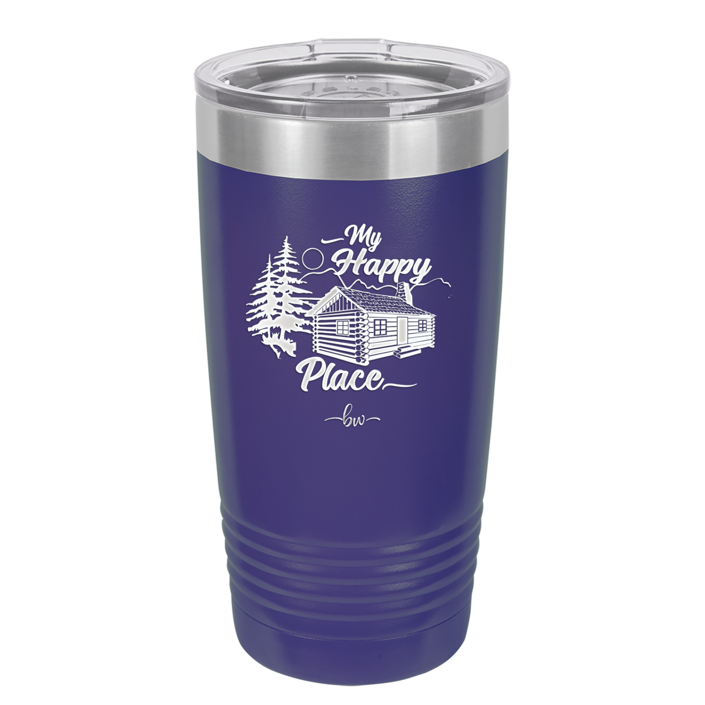 My Happy Place Cabin - Laser Engraved Stainless Steel Drinkware - 1554 -