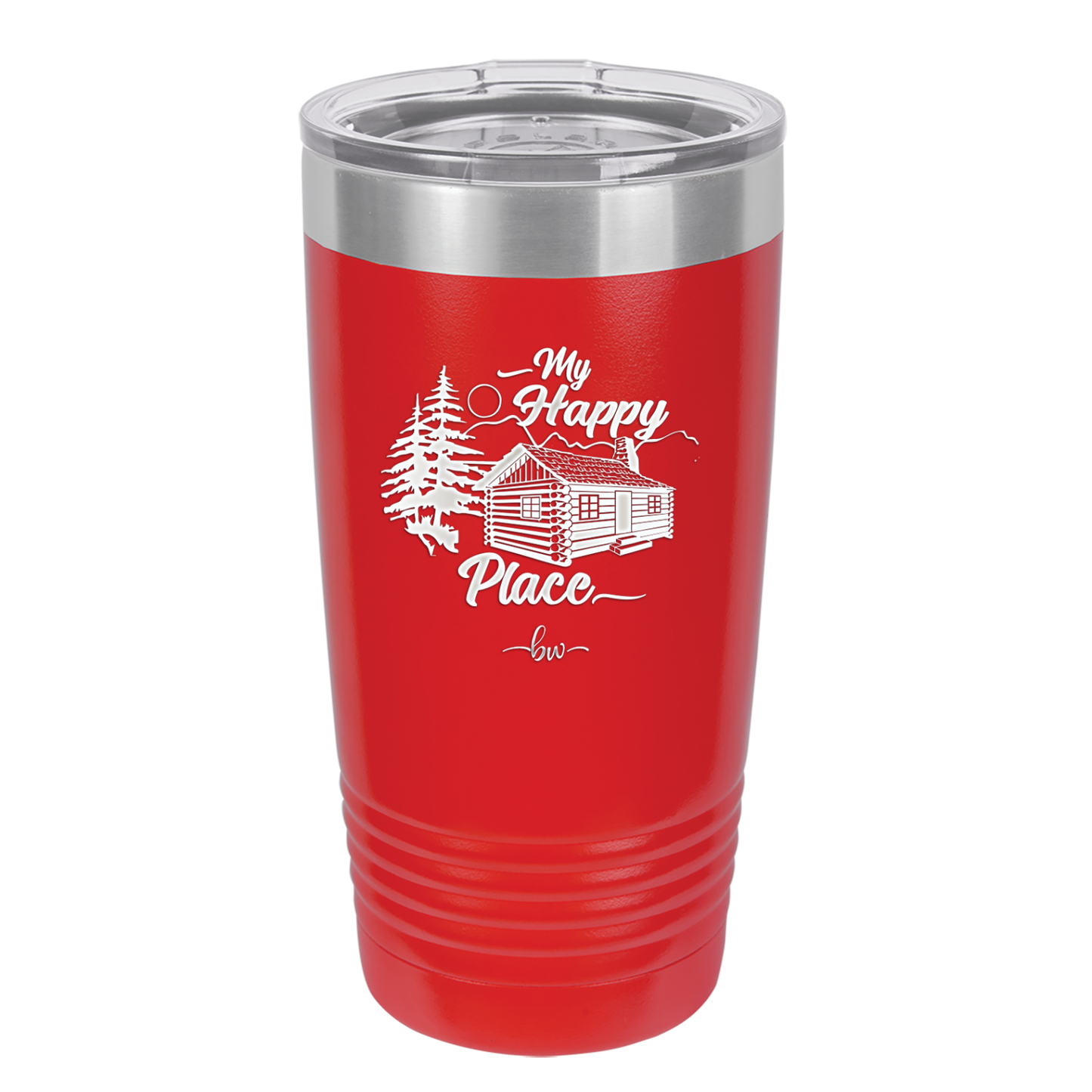 My Happy Place Cabin - Laser Engraved Stainless Steel Drinkware - 1554 -