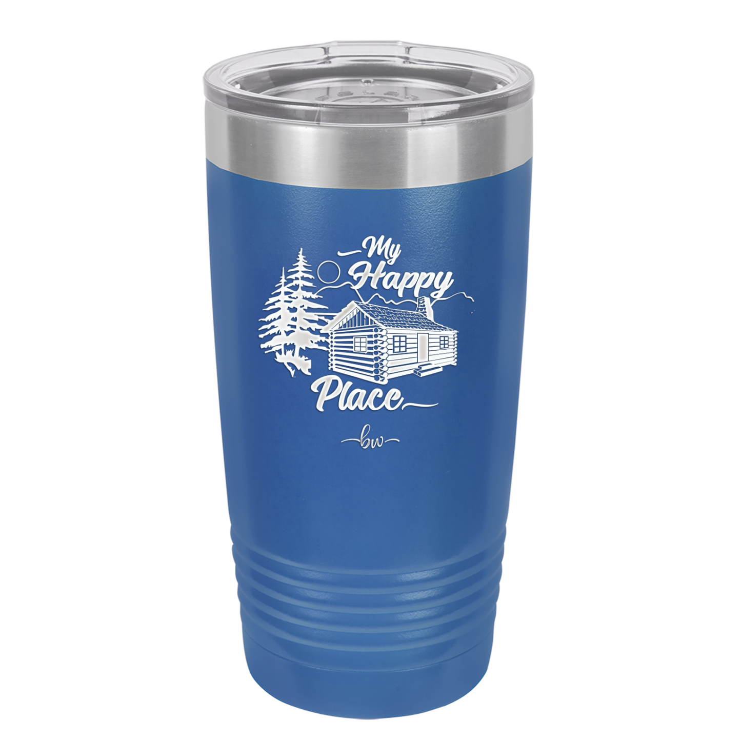 My Happy Place Cabin - Laser Engraved Stainless Steel Drinkware - 1554 -