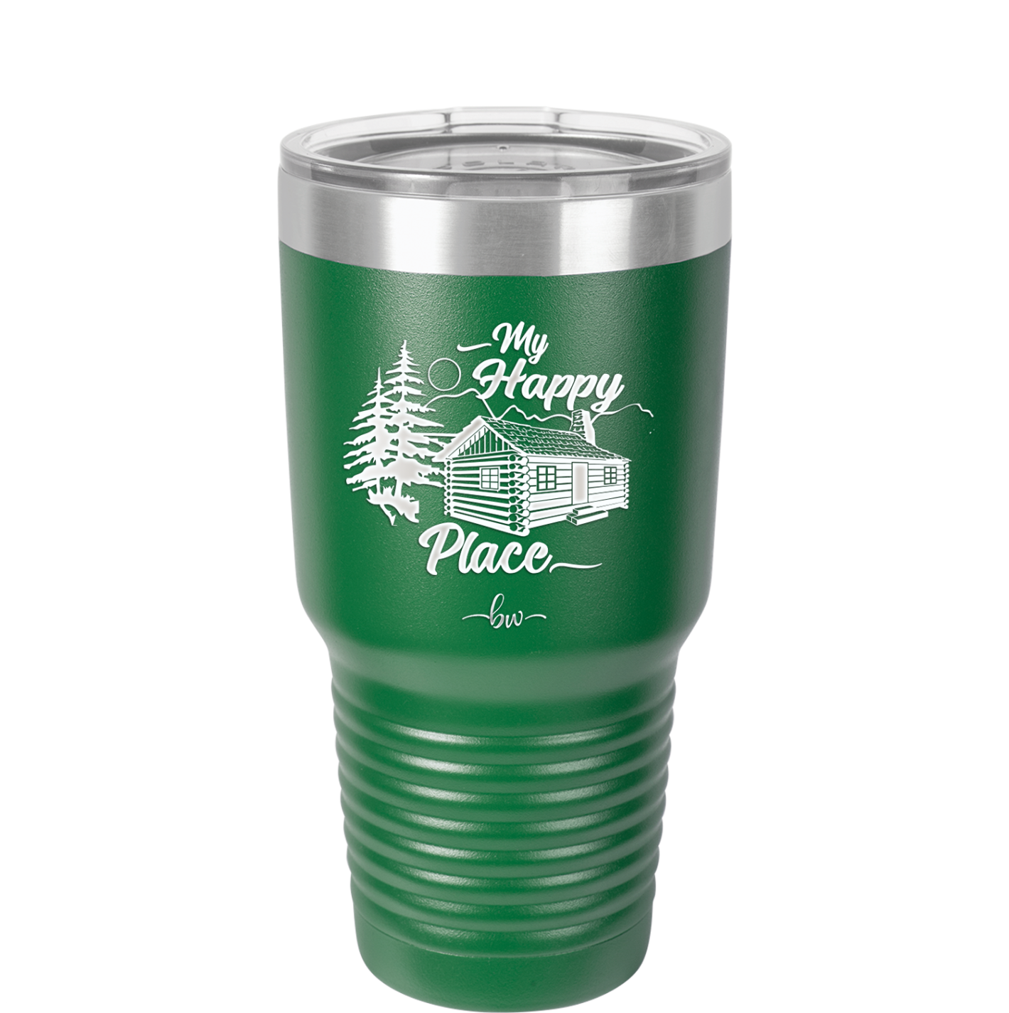 My Happy Place Cabin - Laser Engraved Stainless Steel Drinkware - 1554 -
