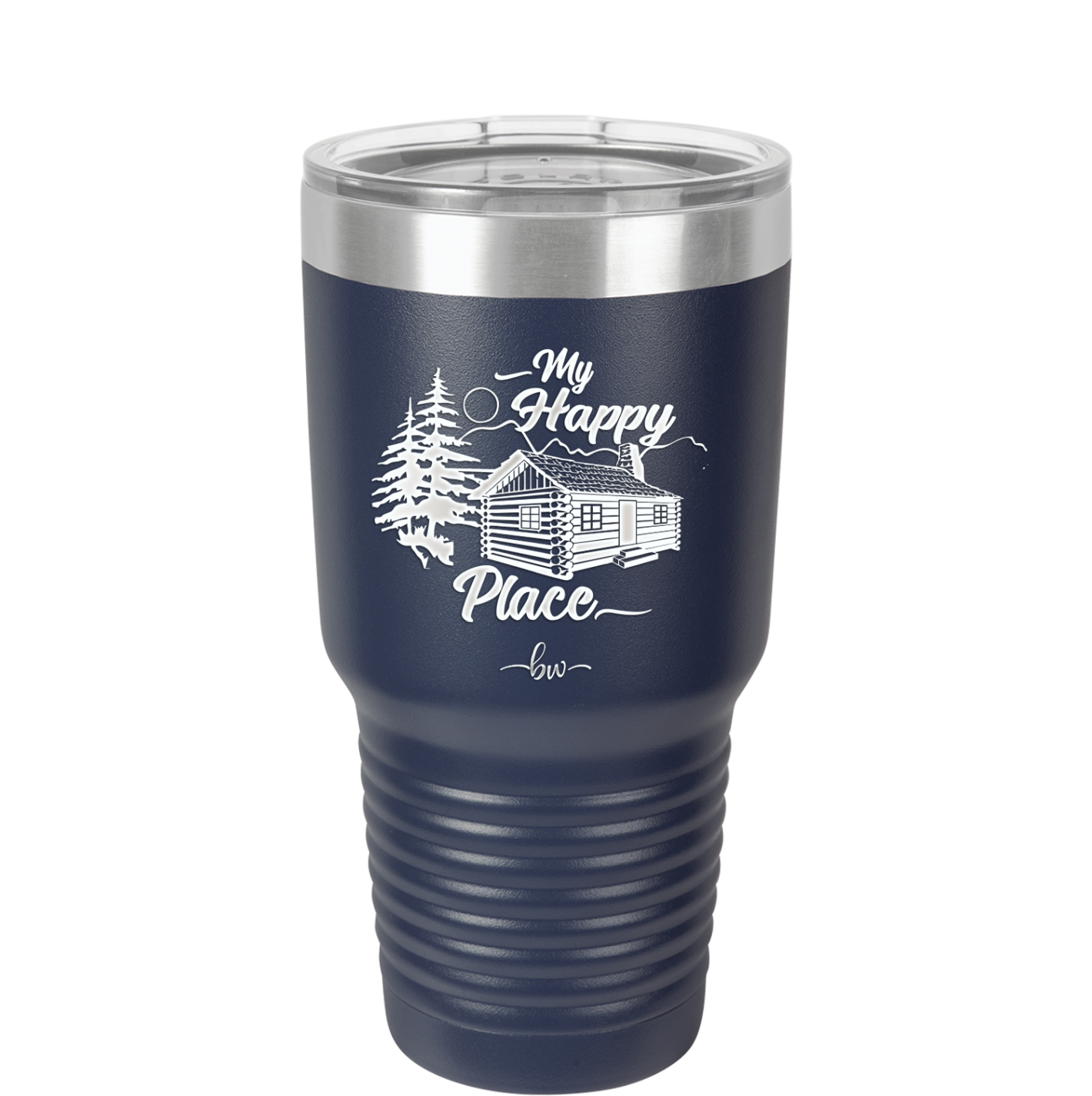 My Happy Place Cabin - Laser Engraved Stainless Steel Drinkware - 1554 -