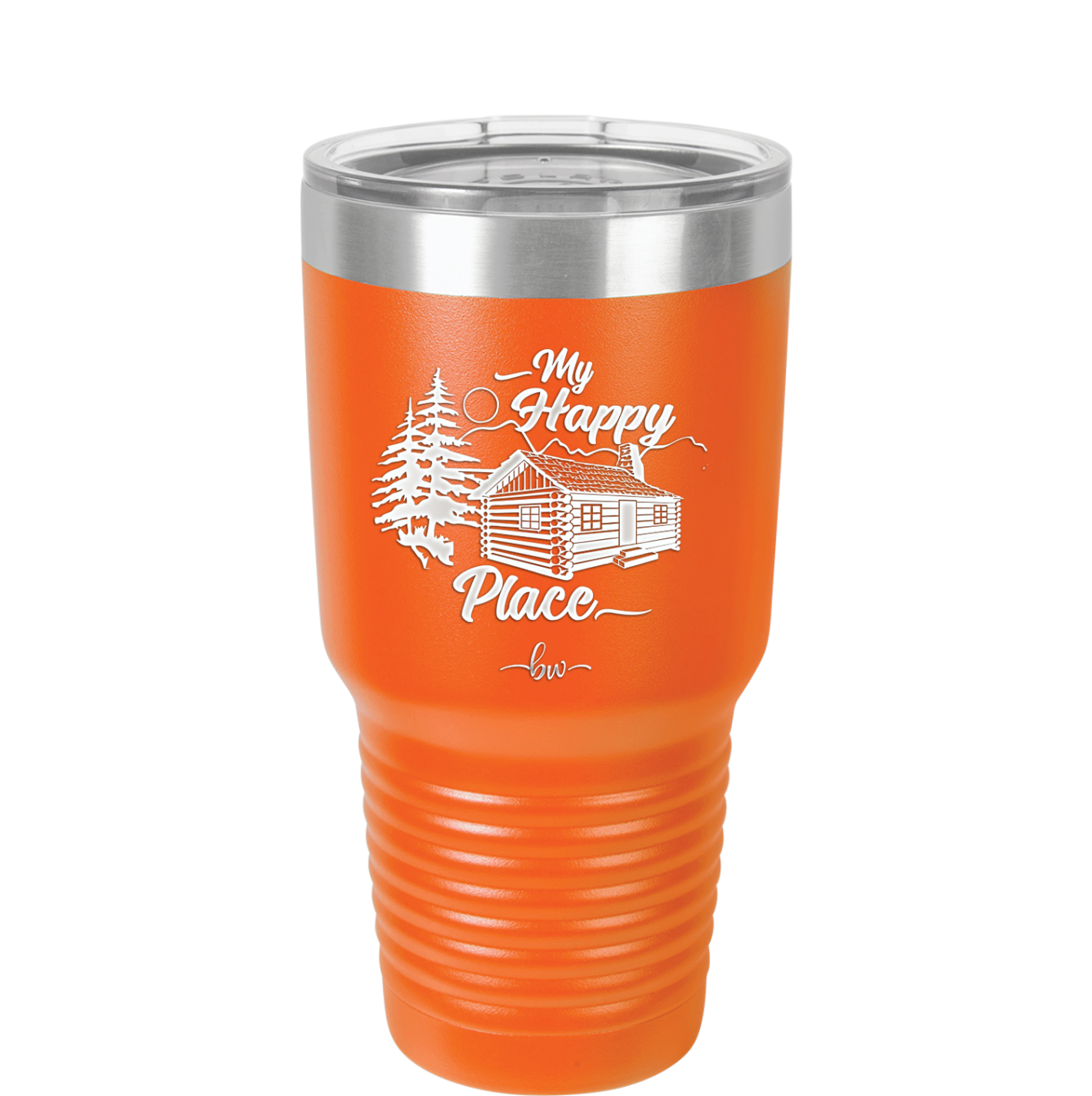 My Happy Place Cabin - Laser Engraved Stainless Steel Drinkware - 1554 -