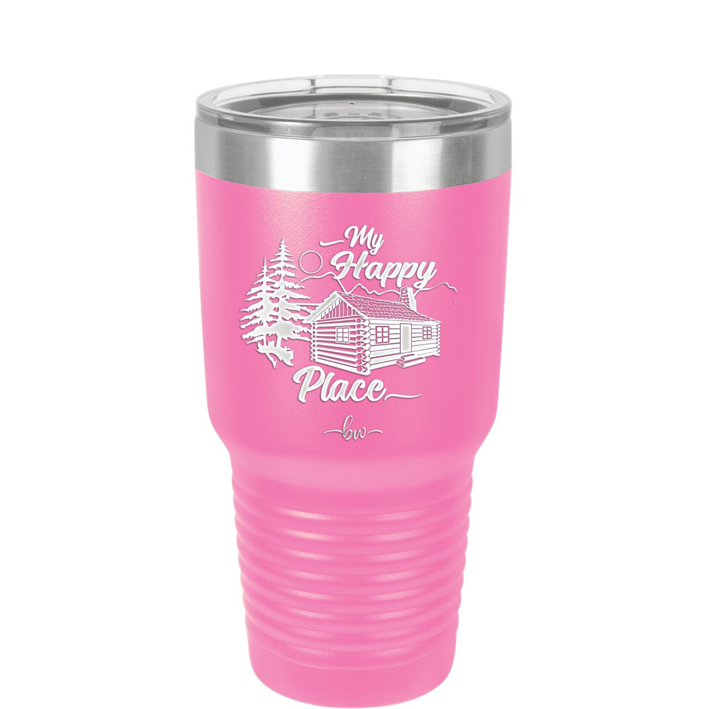 My Happy Place Cabin - Laser Engraved Stainless Steel Drinkware - 1554 -