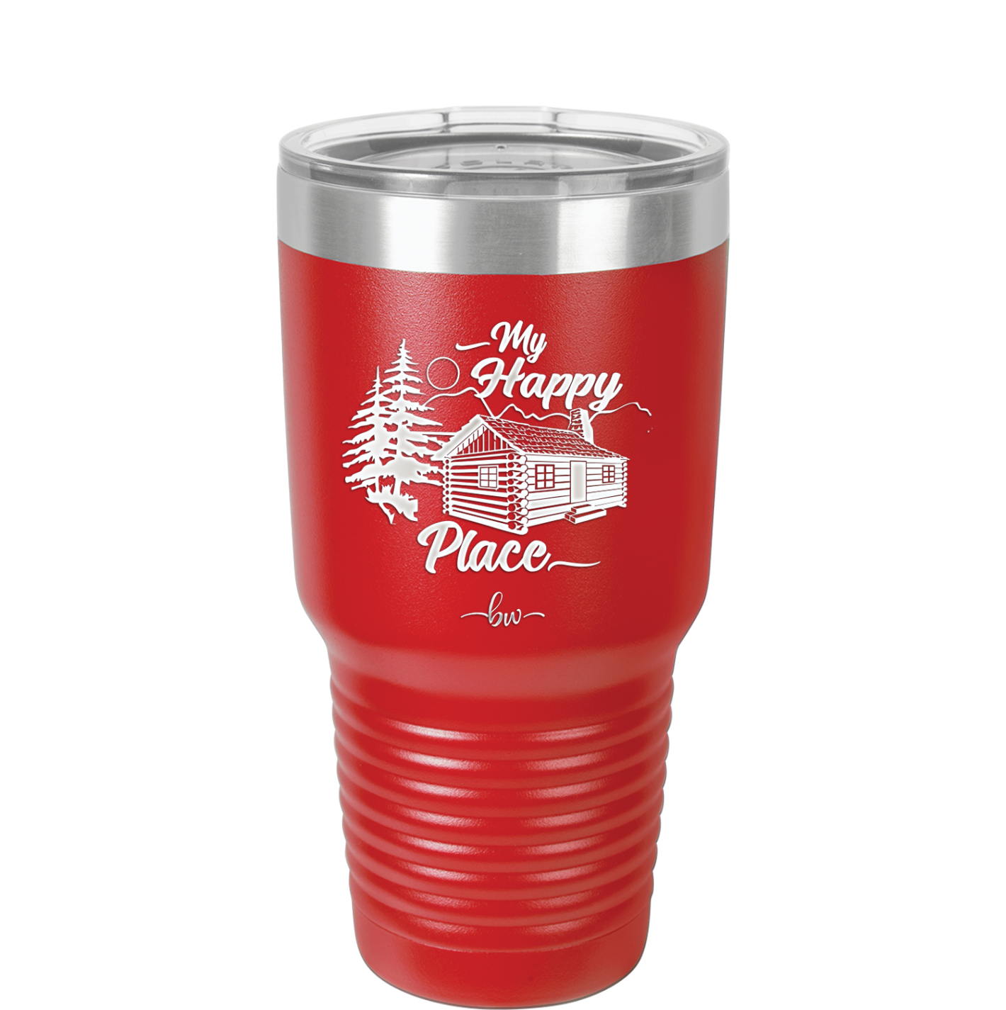 My Happy Place Cabin - Laser Engraved Stainless Steel Drinkware - 1554 -