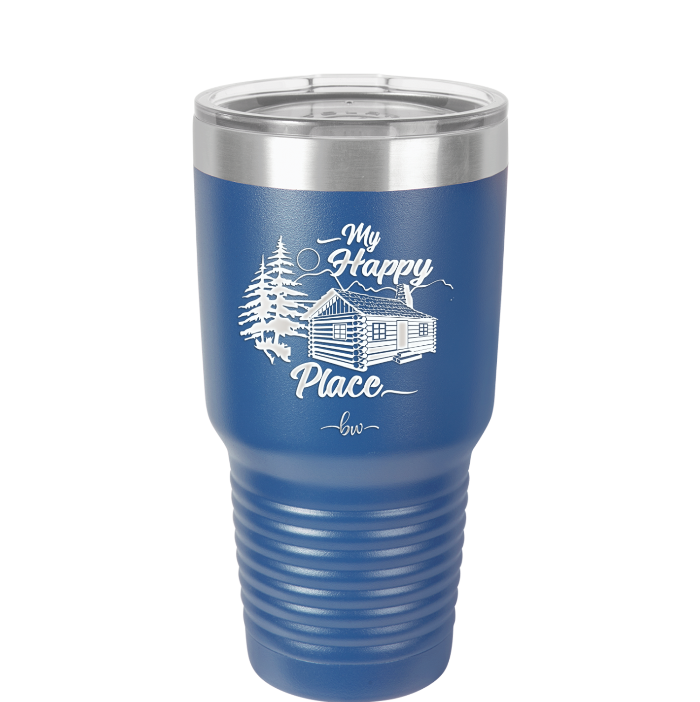 My Happy Place Cabin - Laser Engraved Stainless Steel Drinkware - 1554 -