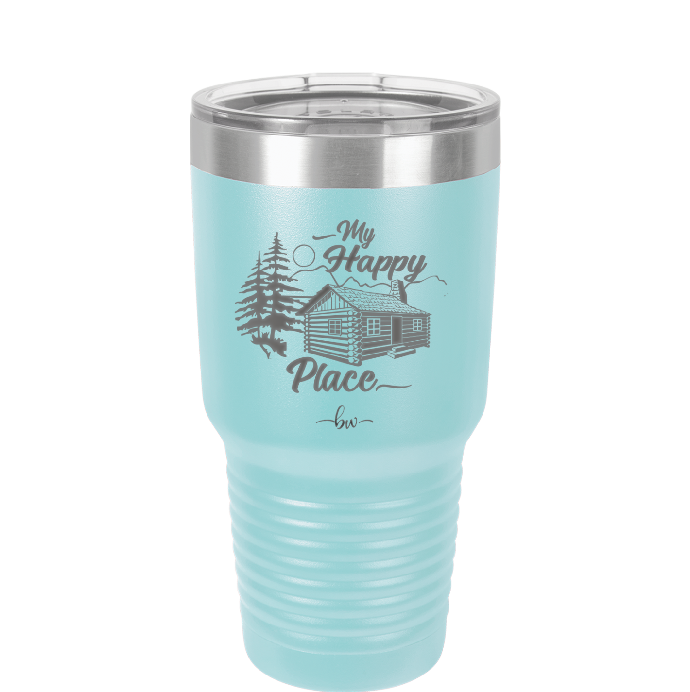 My Happy Place Cabin - Laser Engraved Stainless Steel Drinkware - 1554 -