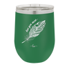 Love You More with Feather - Laser Engraved Stainless Steel Drinkware - 1556 -