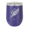 Love You More with Feather - Laser Engraved Stainless Steel Drinkware - 1556 -