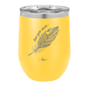 Love You More with Feather - Laser Engraved Stainless Steel Drinkware - 1556 -