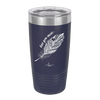 Love You More with Feather - Laser Engraved Stainless Steel Drinkware - 1556 -
