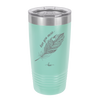 Love You More with Feather - Laser Engraved Stainless Steel Drinkware - 1556 -