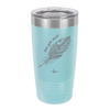 Love You More with Feather - Laser Engraved Stainless Steel Drinkware - 1556 -