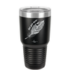 Love You More with Feather - Laser Engraved Stainless Steel Drinkware - 1556 -