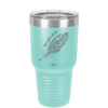 Love You More with Feather - Laser Engraved Stainless Steel Drinkware - 1556 -