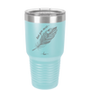 Love You More with Feather - Laser Engraved Stainless Steel Drinkware - 1556 -