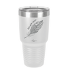 Love You More with Feather - Laser Engraved Stainless Steel Drinkware - 1556 -