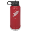 Love You More with Feather - Laser Engraved Stainless Steel Drinkware - 1556 -