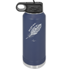 Love You More with Feather - Laser Engraved Stainless Steel Drinkware - 1556 -