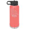 I Will Not Throw Things, I am the Principal - Laser Engraved Stainless Steel Drinkware - 1558 -